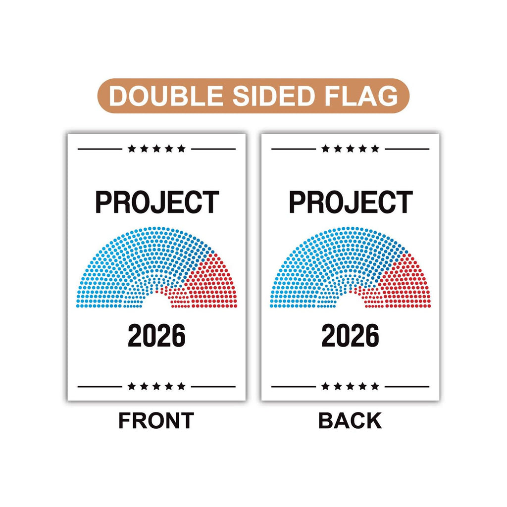 Project 2026 Protest Garden Flag, Double Sided, No Kings In America, Anti-Trump Flag