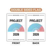Project 2026 Protest Garden Flag, Double Sided, No Kings In America, Anti-Trump Flag