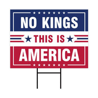 No Kings Protect Democracy Yard Sign, Resist Hate Lawn Sign, Anti-Trump Sign