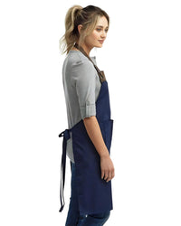 Custom Logo Embroidered Apron, Personalized Business Cooking Apron, Leather Trim Work Uniform, Custom Business Apron, Branded Kitchen Gift