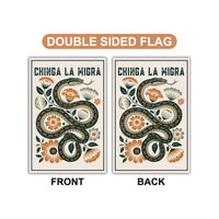 Immigrant Rights Shirt Chinga La Migra Garden Flag