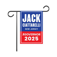 Jack Ciattarelli For New Jersey Governor 2025 Garden Flag, Double Sided, 2025 Governor Flag, Elections Flag, Race Red White & Blue Flag