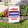 Abigail Spanberger For Virginia Governor 2025 Garden Flag, Double Sided, 2025 Governor Flag, Elections Flag, Race Red White & Blue Flag