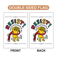 Rejecting Kings Since 1776 Garden Flag, 12x18 Inch Double Sided, Resist Hate, Anti-Trump Sign, Resist Racism Flag, Resist Fascism Sign