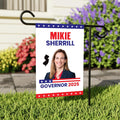 Mikie Sherrill For New Jersey Governor 2025 Garden Flag, Double Sided, 2025 Governor Flag, Elections Flag, Race Red White & Blue Flag
