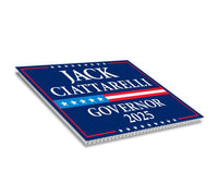 Jack Ciattarelli For New Jersey Governor 2025 Yard Sign, Corrugated Plastic Governor Elections Race Red White & Blue Sign with Metal H-Stake