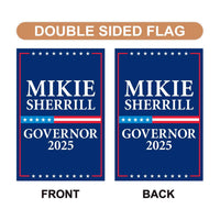 Mikie Sherrill For New Jersey Governor 2025 Garden Flag, Double Sided, 2025 Governor Flag, Elections Flag, Race Red White & Blue Flag