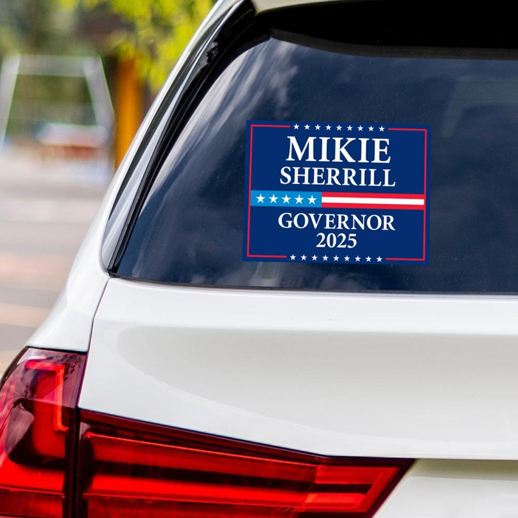 Mikie Sherrill For New Jersey Governor 2025 Vinyl Sticker, Vote Mikie Sherrill Decal, Governor Elections 2025 Bumper Sticker