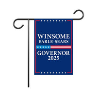 Winsome Earle-Sears For Virginia Governor 2025 Garden Flag, Double Sided, 2025 Governor Flag, Elections Sign, Race Red White & Blue Flag
