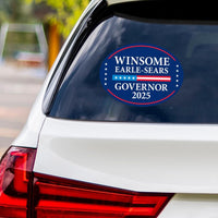 Winsome Earle-Sears For Virginia Governor 2025 Vinyl Sticker, Vote Winsome Earle-Sears Decal, Governor Elections Bumper Sticker
