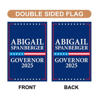 Abigail Spanberger For Virginia Governor 2025 Garden Flag, Double Sided, 2025 Governor Flag, Elections Flag, Race Red White & Blue Flag
