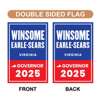 Winsome Earle-Sears For Virginia Governor 2025 Garden Flag, Double Sided, 2025 Governor Flag, Elections Sign, Race Red White & Blue Flag