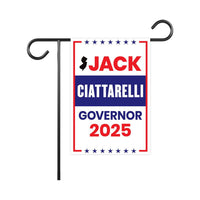 Jack Ciattarelli For New Jersey Governor 2025 Garden Flag, Double Sided, 2025 Governor Flag, Elections Flag, Race Red White & Blue Flag