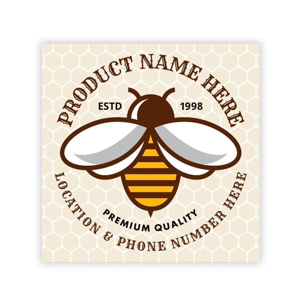 Personalized Honey Roll Labels, Custom Honey Product Stickers