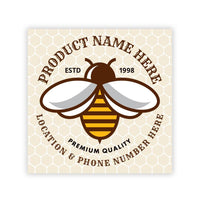Personalized Honey Roll Labels, Custom Honey Product Stickers