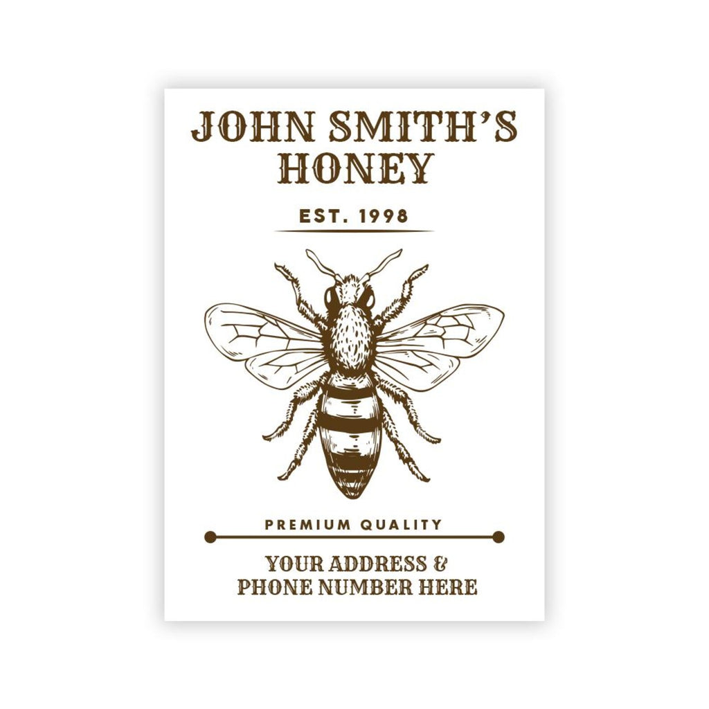 Personalized Honey Roll Labels, Custom Honey Product Stickers, Business Honey Labels for Mason, Honey Bee Favors, Honey Lid Stickers