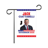 Jack Ciattarelli For New Jersey Governor 2025 Garden Flag, Double Sided, 2025 Governor Flag, Elections Flag, Race Red White & Blue Flag
