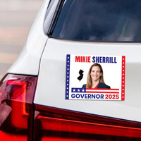 Mikie Sherrill For New Jersey Governor 2025 Car Magnet - Vote Mikie Sherrill Vehicle Magnet, Governor Elections 2025 Magnet