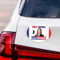 Mikie Sherrill For New Jersey Governor 2025 Car Magnet - Vote Mikie Sherrill Vehicle Magnet, Governor Elections 2025 Magnet