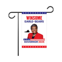 Winsome Earle-Sears For Virginia Governor 2025 Garden Flag, Double Sided, 2025 Governor Flag, Elections Sign, Race Red White & Blue Flag