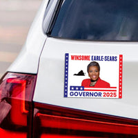 Winsome Earle-Sears For Virginia Governor 2025 Car Magnet - Vote Winsome Earle-Sears Vehicle Magnet, Governor Elections Magnet
