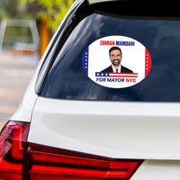Zohran Mamdani 2025 Bumper Sticker, NYC Mayor Election, Political Campaign Vinyl Decal, Vote Mamdani, NYC Election Car Sticker