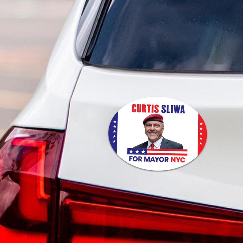 Curtis Sliwa for NYC Mayor 2025 Magnet, Political Campaign Magnet for Car, Election 2025 NYC Vote Support Mamdani Fridge Magnet