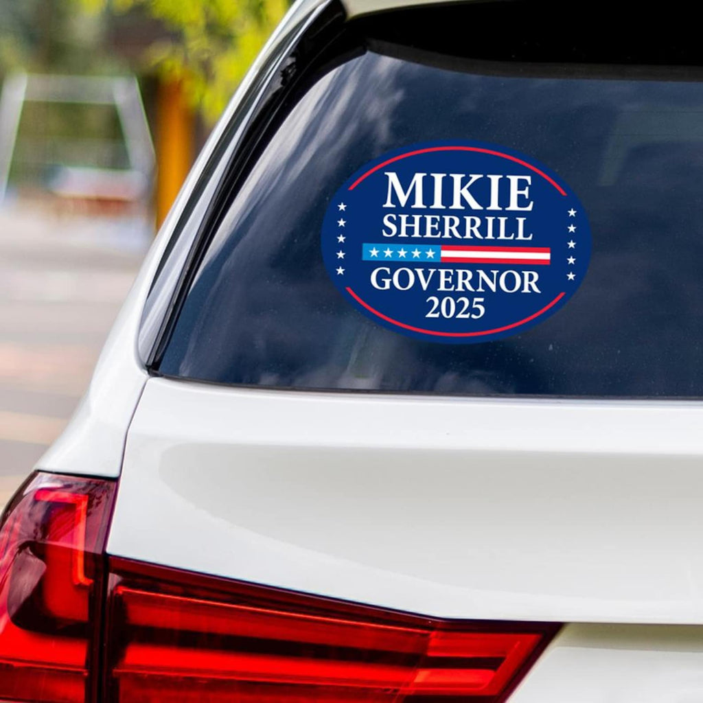 Mikie Sherrill For New Jersey Governor 2025 Vinyl Sticker, Vote Mikie Sherrill Decal, Governor Elections 2025 Bumper Sticker