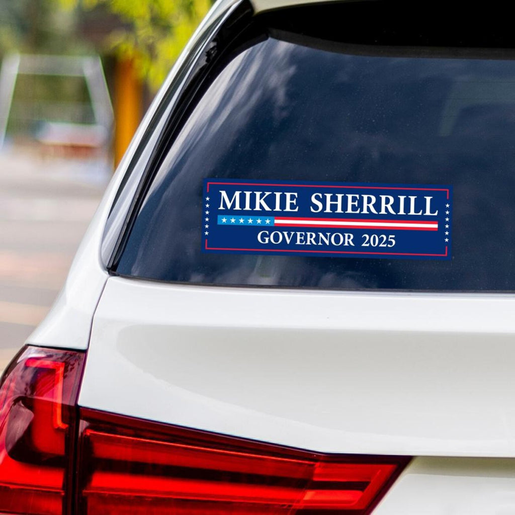 Mikie Sherrill For New Jersey Governor 2025 Vinyl Sticker, Vote Mikie Sherrill Decal, Governor Elections 2025 Bumper Sticker