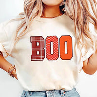 Boo Halloween Shirt, Spooky Fun Fall Crewneck Tee