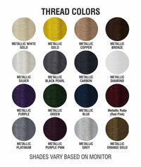 Custom Metallic Thread Embroidered Polo Shirt for Men, Women(Women)
