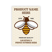 Personalized Honey Roll Labels, Custom Honey Product Stickers