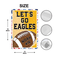 Custom Football Garden Flag - 12x18 Inch Double Sided, Personalized Team Yard Flag, Game Day Outdoor Yard Decor, Fall Sports Spirit Flag