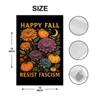 Resist Fascism Anti-Trump Halloween Garden Flag, Political Protest Flag, Resist Hate Flag, Anti-Trump Flag, Resist Racism Flag