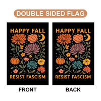 Resist Fascism Anti-Trump Halloween Garden Flag, Political Protest Flag, Resist Hate Flag, Anti-Trump Flag, Resist Racism Flag
