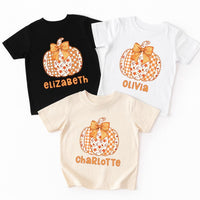 Custom Kid Fall Name Shirt, Custom Pumpkin Shirt with Name, Pumpkin Fall Toddler Tee