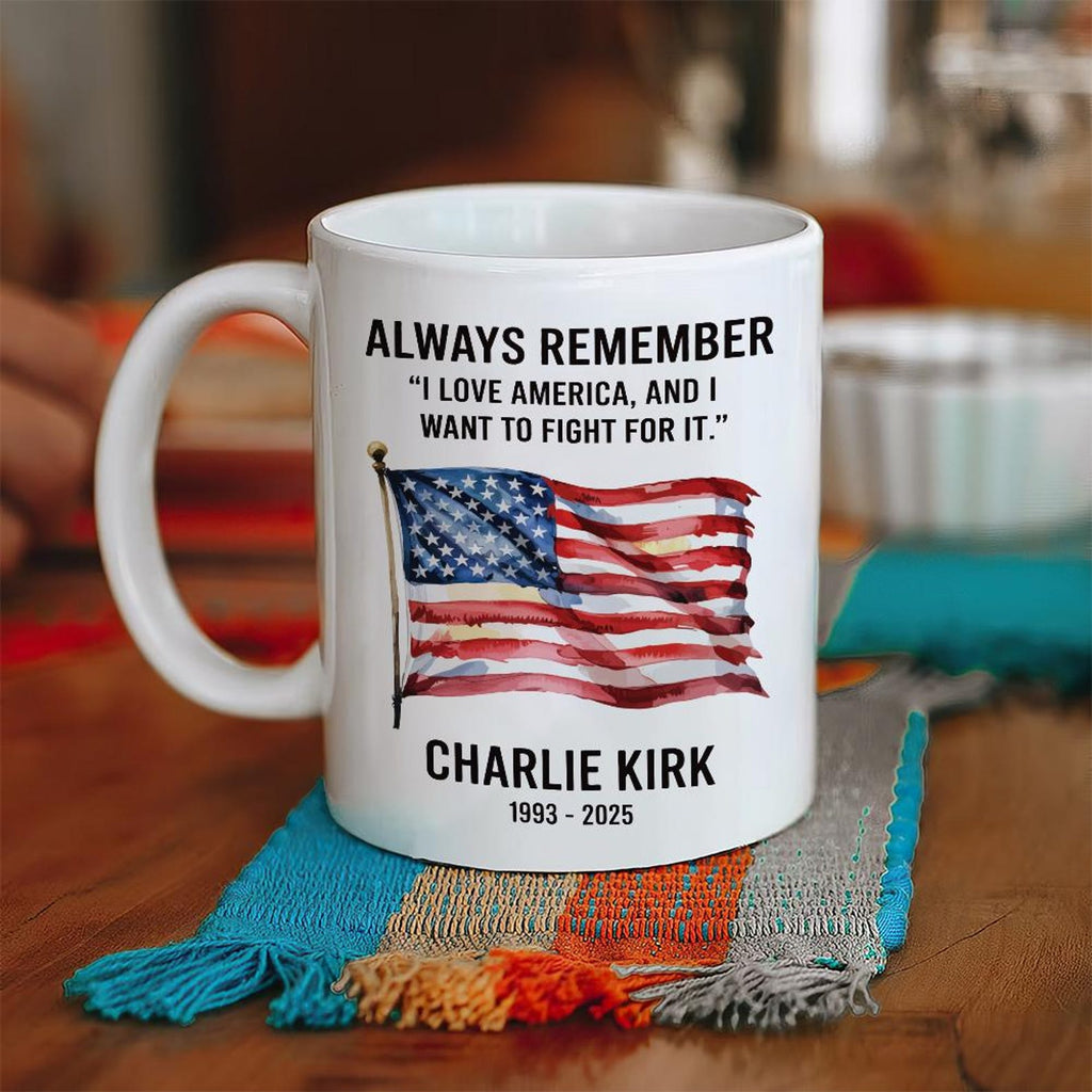 A True Patriot Charlie Kirk Ceramic Mug, Justice for Charlie Coffee Cup, Charlie Kirk Freedom Mug, Charlie Kirk Is My Hero Gift Idea