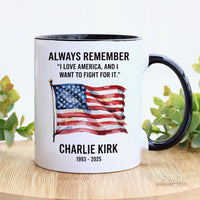 A True Patriot Charlie Kirk Ceramic Mug, Justice for Charlie Coffee Cup, Charlie Kirk Freedom Mug, Charlie Kirk Is My Hero Gift Idea