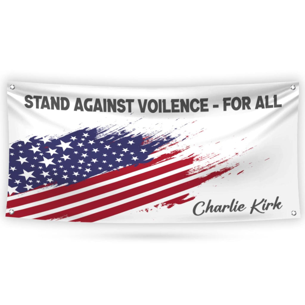 Charlie Kirk Is My Hero Banner Sign, Justice For Charlie Kirk Political Sign, A True Patriot Charlie Kirk Vinyl Banner with Metal Grommets