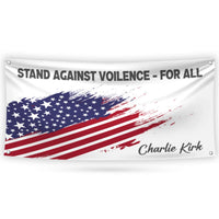 Charlie Kirk Is My Hero Banner Sign, Justice For Charlie Kirk Political Sign, A True Patriot Charlie Kirk Vinyl Banner with Metal Grommets