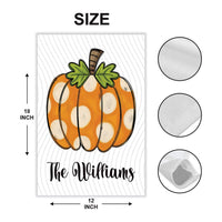 Pumpkin Garden Flag, Fall Outdoor Yard Decoration, Thanksgiving Welcome Sign, Autumn Patio Accent, Weather-Resistant Harvest Garden Decor