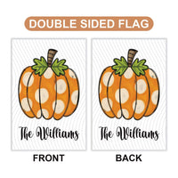 Pumpkin Garden Flag, Fall Outdoor Yard Decoration, Thanksgiving Welcome Sign, Autumn Patio Accent, Weather-Resistant Harvest Garden Decor