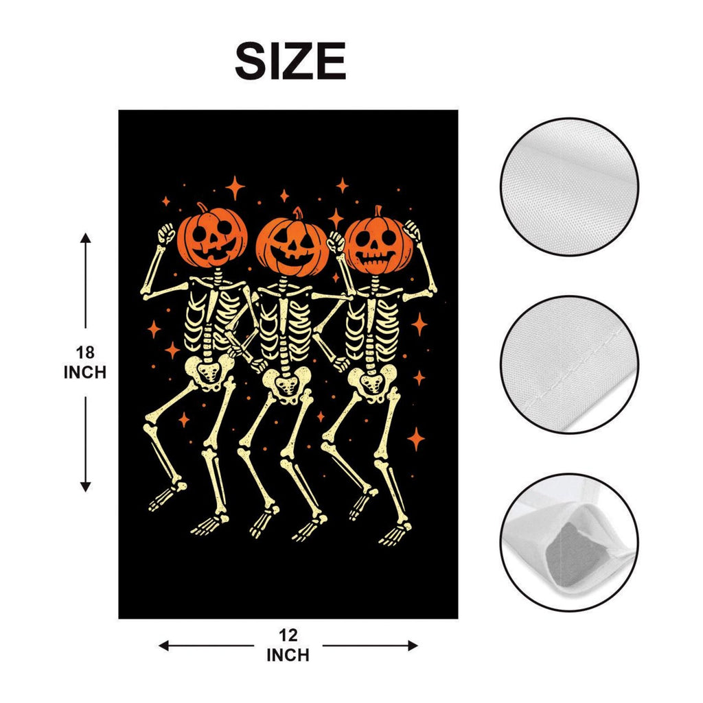 Anti-Trump Skeleton Protest Garden Flag, Halloween Resist Fascism Yard Flag, Subtle Political Decor, Activist Rally Fall Outdoor Flag