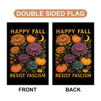 Resist Fascism Anti-Trump Halloween Garden Flag, Political Protest Flag, Resist Hate Flag, Anti-Trump Flag, Resist Racism Flag