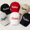 Custom Team Baseball Cap, Embroidered Hat for Game Day Fans, Adjustable Sports Cap, Team Mom Dad Coach Gift, Gym Spirit Wear Baseball Hat