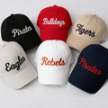 Custom Team Baseball Cap, Embroidered Hat for Game Day Fans, Adjustable Sports Cap, Team Mom Dad Coach Gift, Gym Spirit Wear Baseball Hat