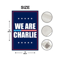 Justice for Charlie Garden Flag, A True Patriot Charlie Kirk Yard Flag, Charlie Kirk Is My Hero Outdoor Flag, Charlie Kirk Freedom Flag