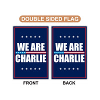 Justice for Charlie Garden Flag, A True Patriot Charlie Kirk Yard Flag, Charlie Kirk Is My Hero Outdoor Flag, Charlie Kirk Freedom Flag