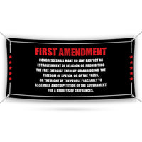 1st Amendment Free Speech Constitution Banner Sign, Political Sign, Reproductive Justice, Human Rights Vinyl Banner with Metal Grommets