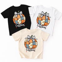 Personalized Fall Kids Name Shirt, Children Fall Name Shirt, Cute Toddler Girl Tee, Girly Fall Shirt, Autumn Clothing Shirt, Fall Gifts